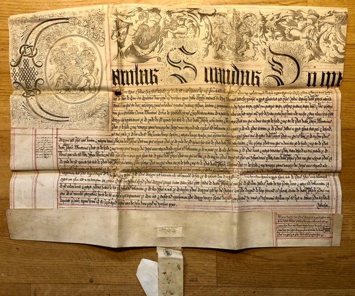 -King Charles II - Ornate Vellum Common Recovery in Latin - 1679 for sale  London