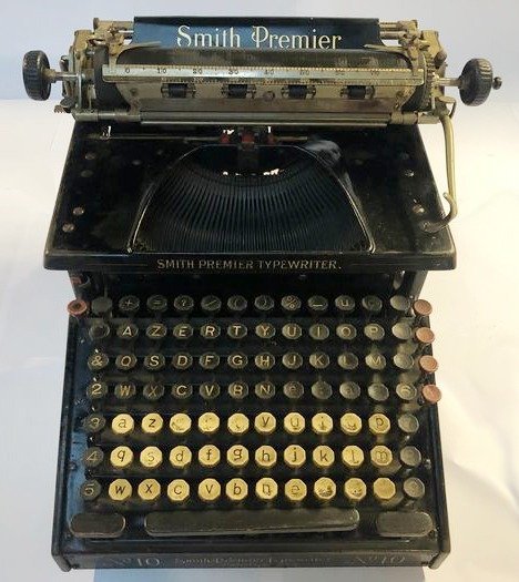 Smith Premier Typewriter Company  - Smith Premier No 10 - Maszyna do pisania z podwójną klawiaturą, lata 10 - Stal