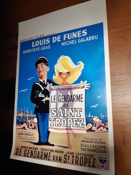 Le gendarme de Saint-Tropez - Louis de Funès - Poster, - Catawiki