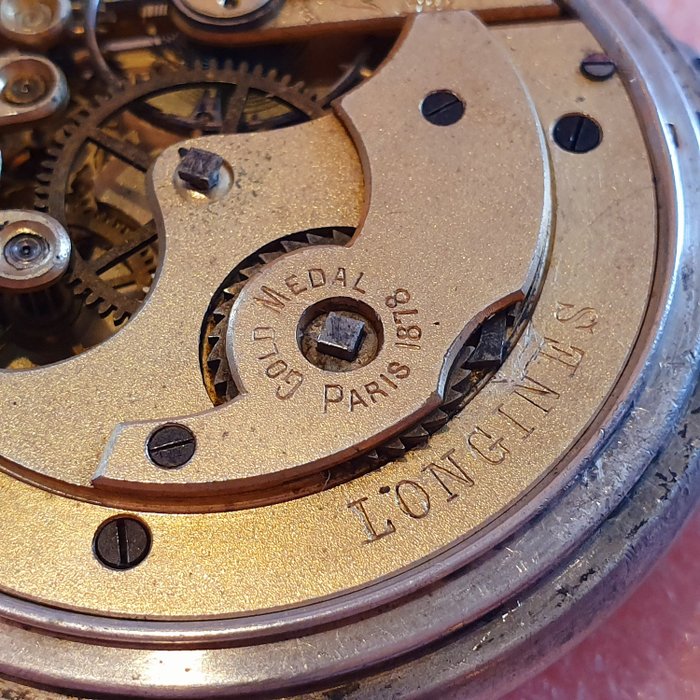 Longines - Gold Medal Paris 1878 - 442150 pocket watch NO RESERVE PRICE - Homem - 1850-1900