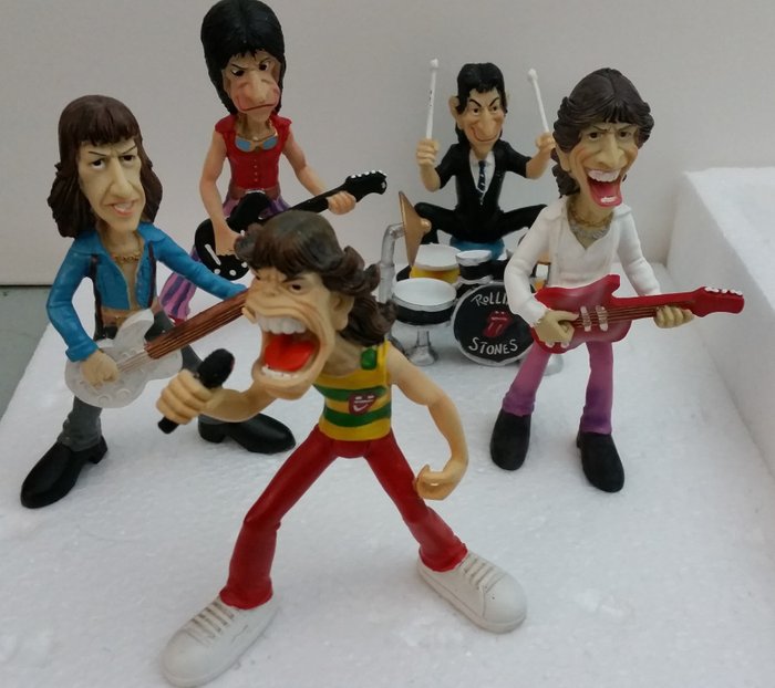 滚石乐队 - Rare collectible figurines. - Official merchandise memorabilia item, 小雕像 - 1980/1980
