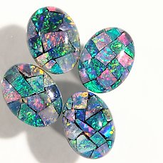 Triplet  Opal Stones Oval  3 x 5 mm 1 Gramme 5 cts 
