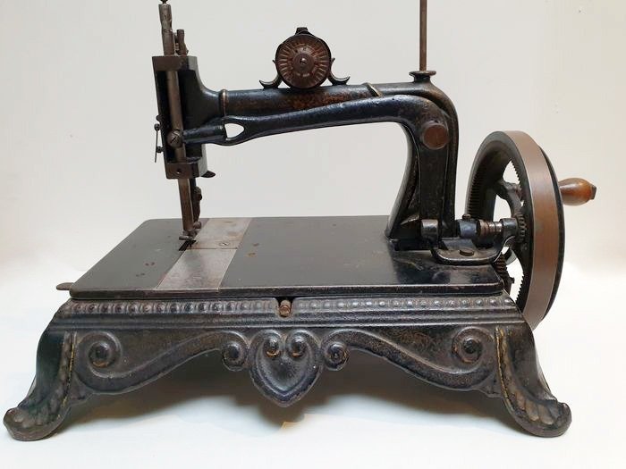 Bremer & Bruckmann - Original Brunonia - machine à coudre à la main, env.1880 - Fer (fonte/fer forgé)
