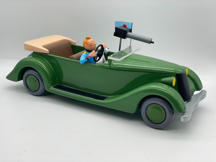 Tintin - Statuette Aroutcheff - La Packard - Version Sièges en bois - L´oreille cassée - (1990)
