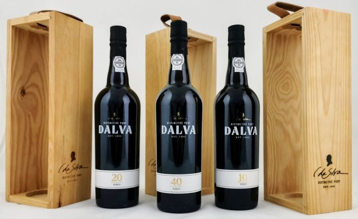 C. da Silva Dalva Tawny 40, 20 e 10 Anos - 3 Bottles (0.75L)