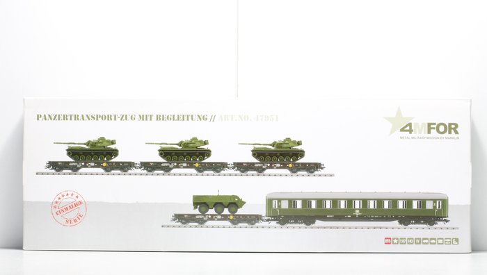 Märklin H0 – 47951 – Goederenwagenset – 4MFOR – 5 delige “Tanktrein met begeleiding” – DB