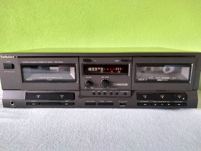 Technics - RS-TR232 Stereo Double Cassette - Leitor de cassetes