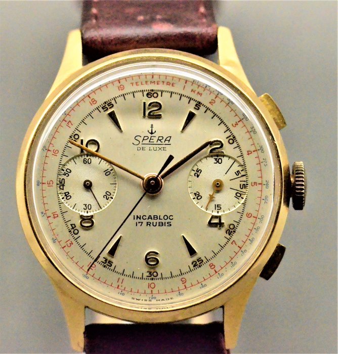 Spera - 18k De Luxe chronograph - Heren - 1950-1959