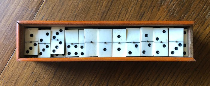 Rustic Copper Dominoes Set/ 28 piece Domino Set
