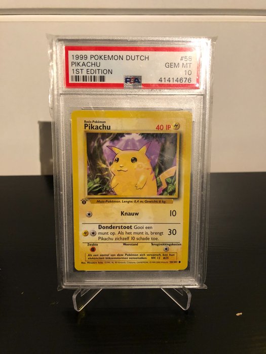 Pokémon - Trading card 1st. Edition Base Set Pikachu - PSA - Catawiki