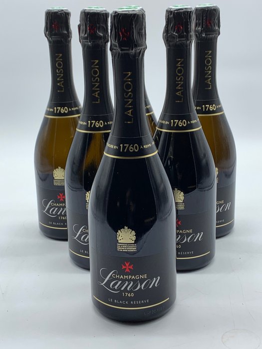 Lanson, Le Black Réserve Brut - 香槟地 - 6 Bottles (0.75L)