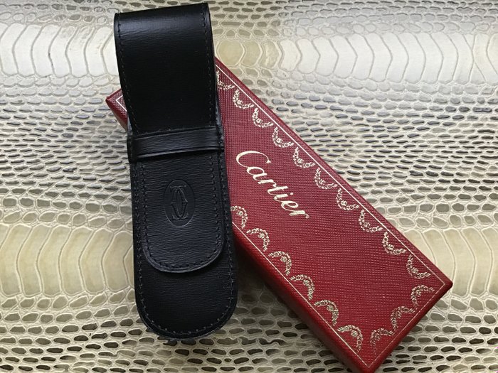 cartier pen leather case