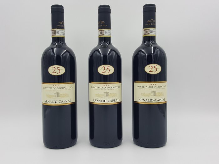 2014 Arnaldo Caprai, "25 Anni" Sagrantino di Montefalco - 翁布里亚 - 3 Bottles (0.75L)