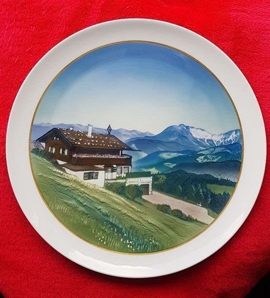 Rosenthal - Plate, Haus Wachenfeld - Adolf Hitler's Berghof - Porcelain