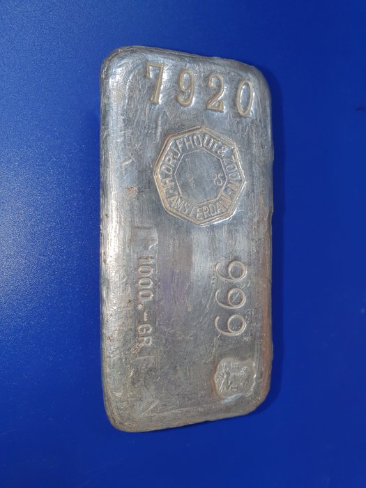 1 kilogram – Zilver .999 – Drijfhout