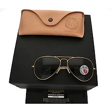 ray ban aviator solid gold