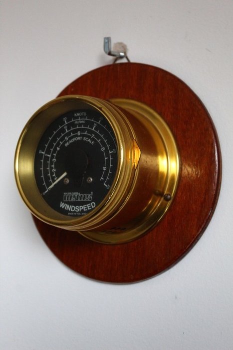 W. den Ouden Vetus szélsebesség, szélsebességmérő - Sárgaréz - 21. század második fele