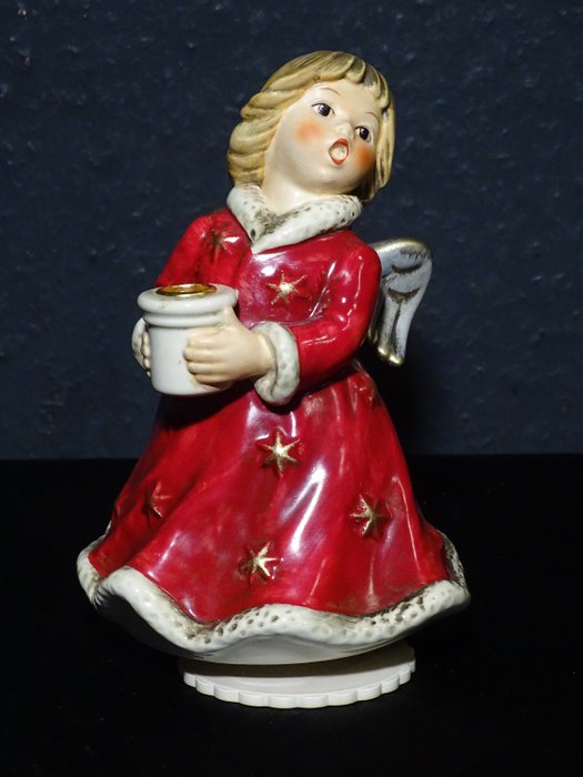 Goebel - Caixa de música Goebel angel figure (1) - Porcelana