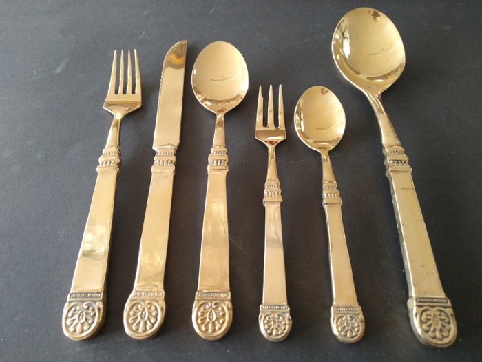 Villeroy & Boch - Gallo - 裝飾 31 - 部分餐具 6 人 - 青銅鑄鐵