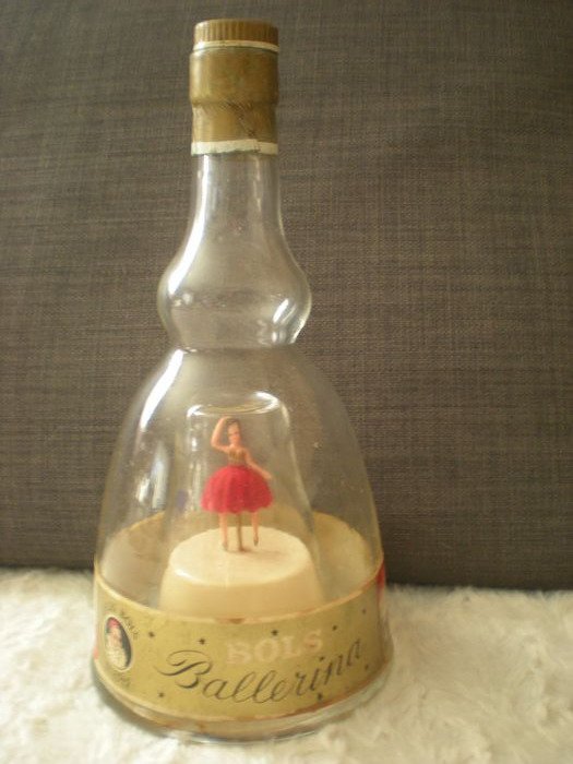 LUCAS BOLS- - Bottiglia di liquore musicale 1575 Curacao (1) - Vetro