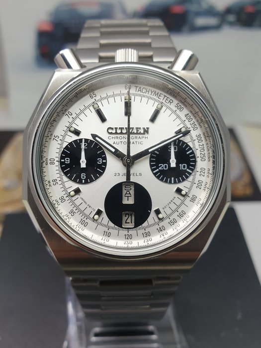 Citizen - " Bullhead" Chronograph HEXAGONAL Case Vintage Watch (As New) - 8110 - Homem - 1970-1979
