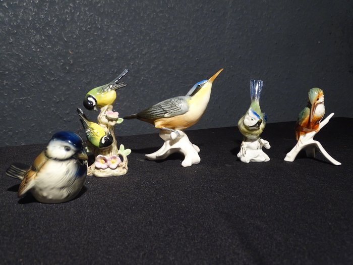 Goebel  -  Vogel Figuren (5) - Porzellan