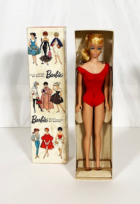 Mattel - Platinum/Ponytail - Stock No. 850 - Docka Barbie - 1960-1969 - Japan