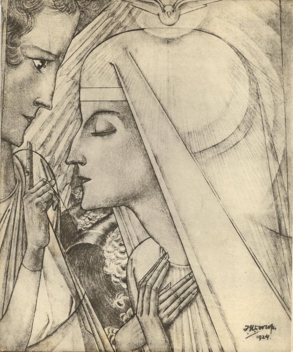 Jan Toorop (1858-1928)- Annunciatie