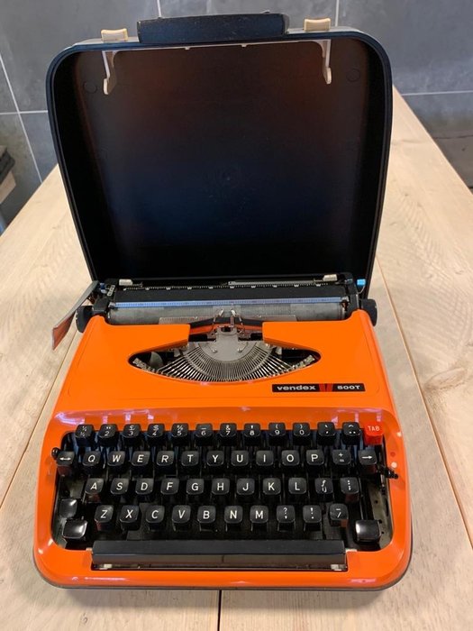 Vendex 500T - Vintage skrivemaskine, 1970'erne - Plast