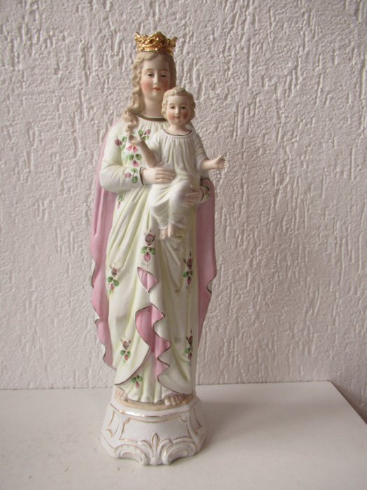 Groot Keks Porselein - Mariabeeld mit Art - Keksporselein 43cm