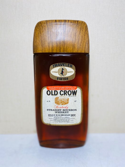 Old Crow  Traveler Fifth - Straight Bourbon - Original bottling - b. Δεκαετία του 1970 - 0.757 Litre