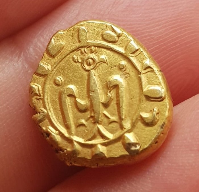 Itália - Reino da Sicília - Federico II - Multiplo di Tarì - Brindisi o Messina - RARA 1197-1250 - Ouro