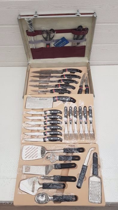 Bruder Wahl Rostfrei - Set de cuchillos y utensilios de cocina (32) - Acero