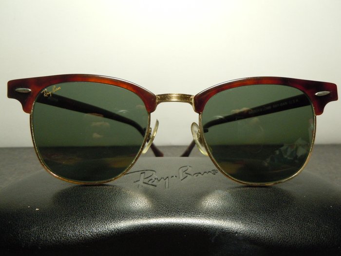Ray-Ban W0366 Clubmaster Rare Vintage 80's By Bausch & Lomb U.S.A.