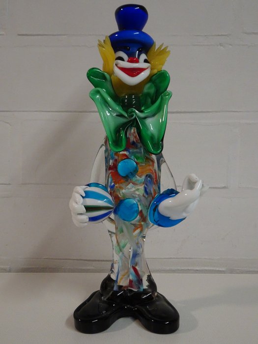 Wunderschöner Vintage Murano Clown (31,5 cm) - Glas
