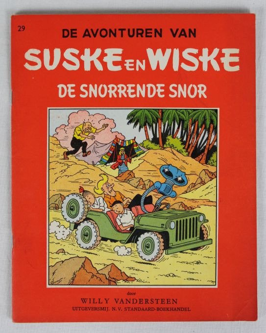 Suske en Wiske RV-29 - De snorrende snor - Geniet - Eerste druk - (1957)