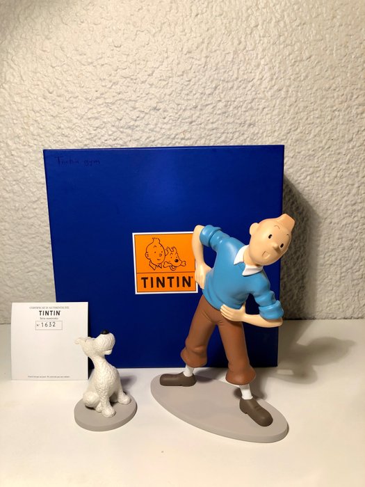NEUF EN BOITE.. Figurine de collection Tintin & Milou 19 CM  TEMPLE DU SOLEIL 