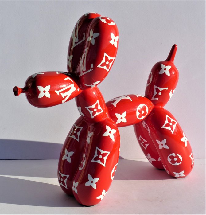 Jeff Koons ( after  ) - Red Louis Vuitton Balloon Dog