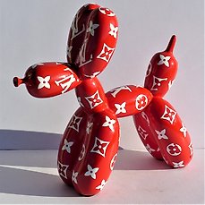 Jeff Koons ( after ) - Red Louis Vuitton Balloon Dog - Catawiki