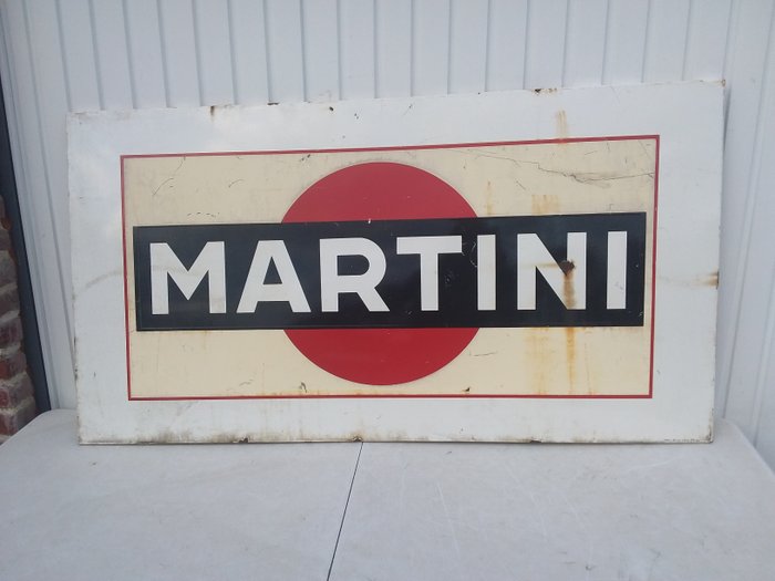 reclamebord martini. – Emaille