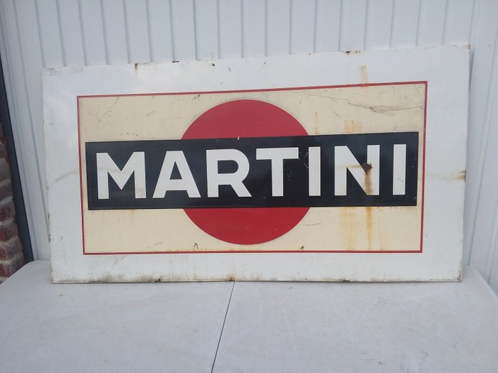 reclamebord martini. – Emaille