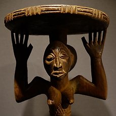 Stool - Wood - Master of Buli - Luba - Congo DRC 