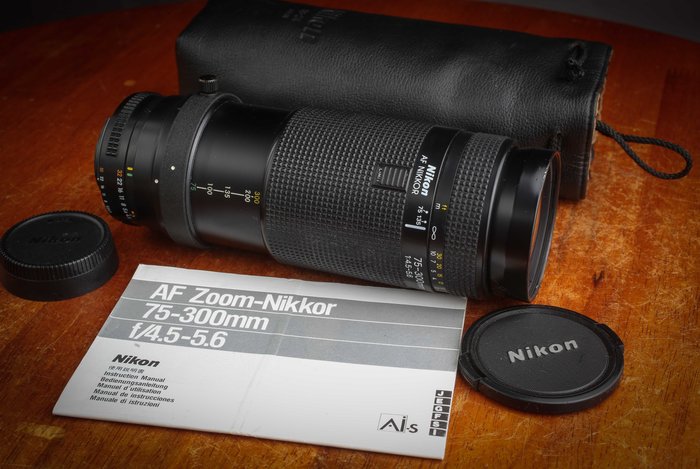Nikon zoom Nikkor 75-300 mm f 4.5-5.6 AF avec mode d'emploi - Catawiki