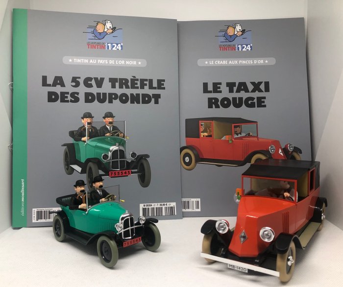 Tintin Au Pays de l'Or Noir 1/24e LA 5CV Trèfle des Dupondt 