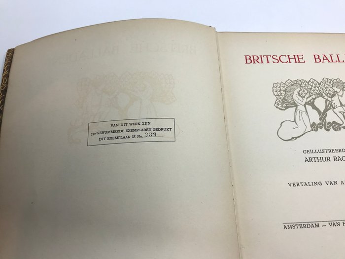 Arthur Rackham- Britsche Balladen (Deluxe Dutch Limited Edition of Rackham’s “BritishBallads”) – 1920