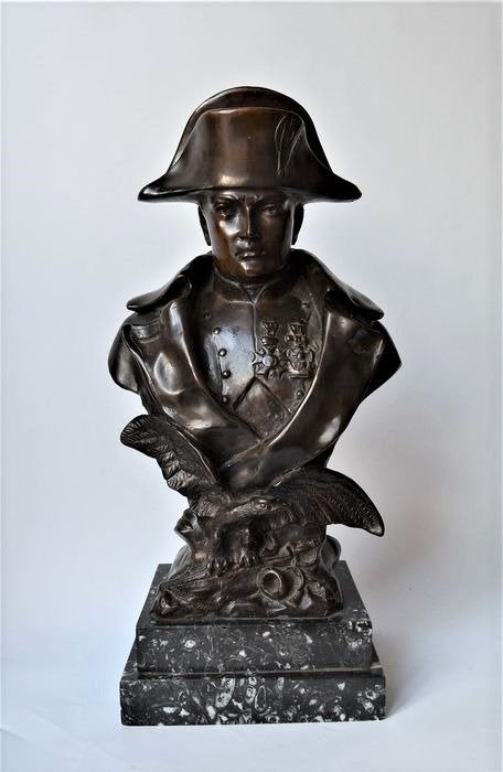 O.Ruffony - Bust af Napoleon - Bronze, Marmor