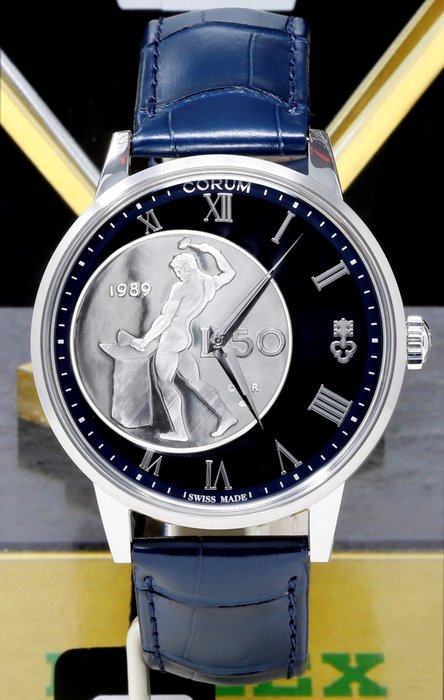 Corum - Heritage 50 Lire Vulcano Blue & Silver - Ref. 082.760.20/003  - Hombre - 2020