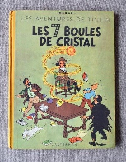 Tintin T13 - Les 7 boules de cristal (B2) - C - Prima ediție - (1948)