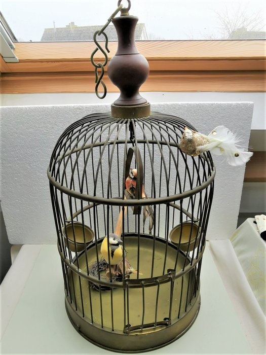 Brass bird cage (1) - Brass, Copper