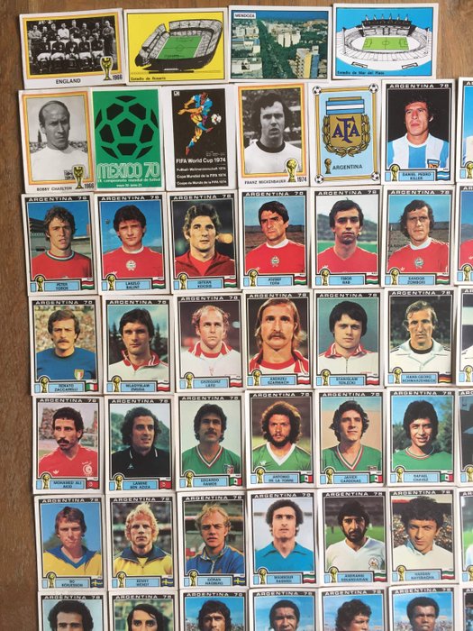 Panini – World Cup Argentina 78 – 86 original different loose stickers – 1978